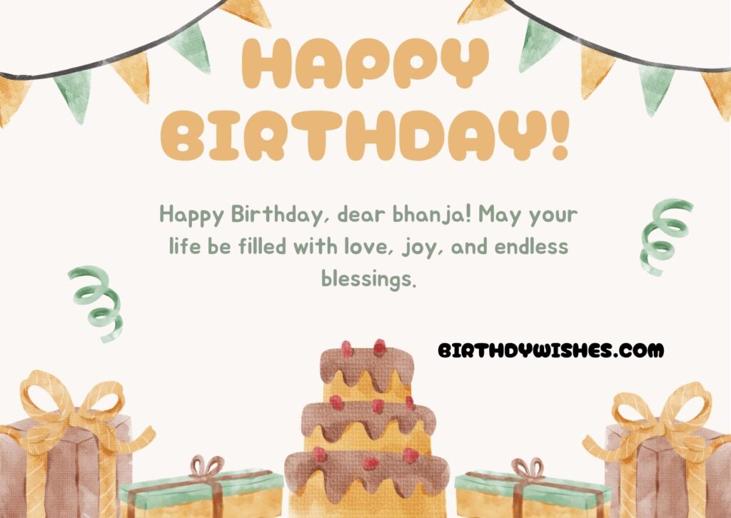 birthday wishes for bhanja in english