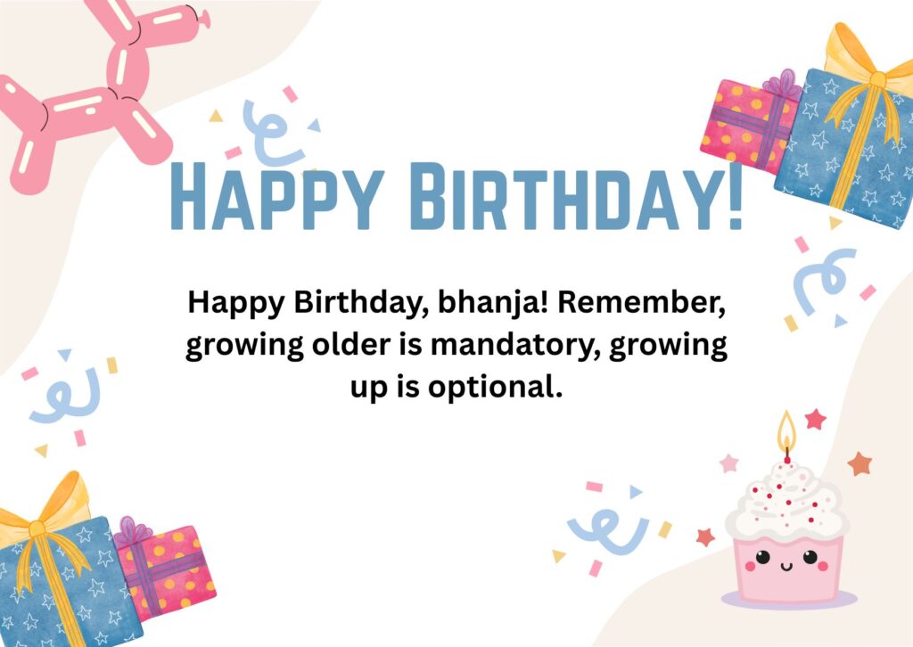 birthday wishes for bhanja in english