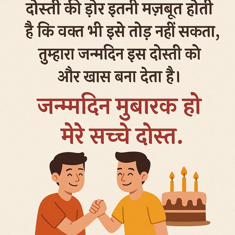 birthday wishes in hindi for friend