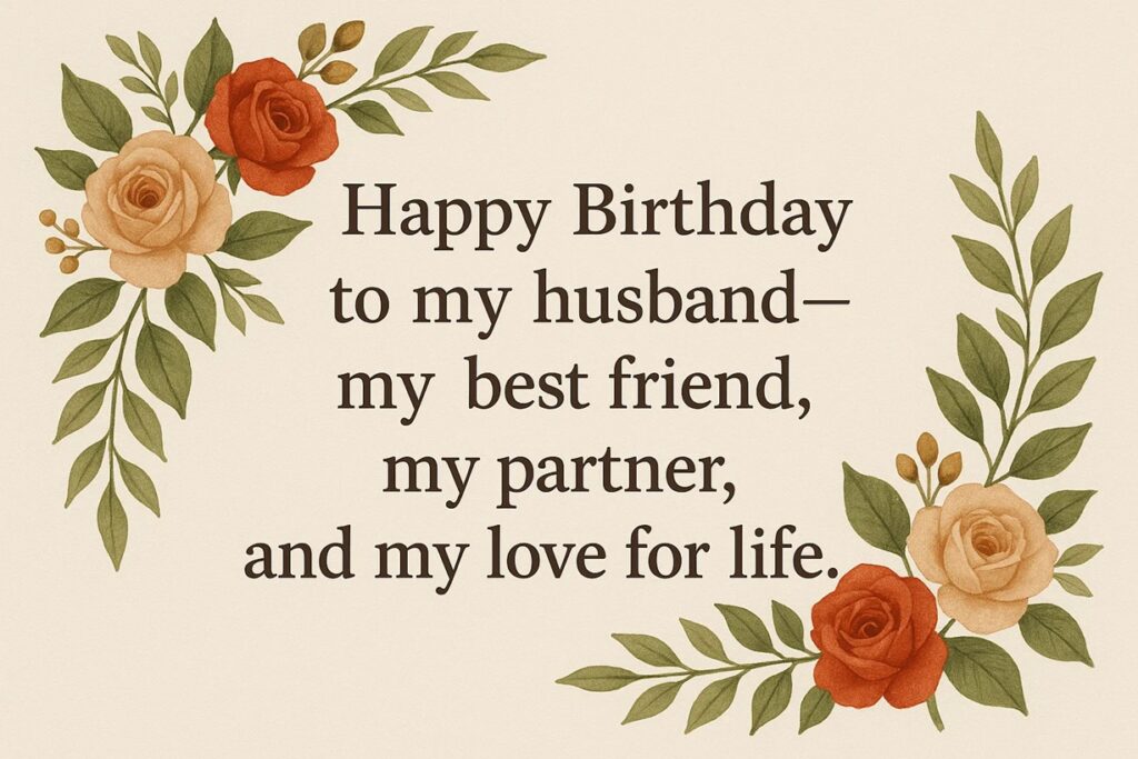 hubby birthday wishes in english
