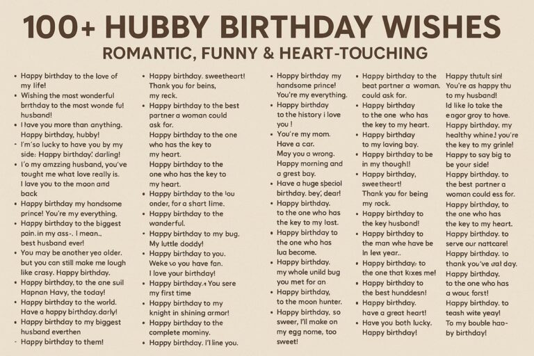 hubby birthday wishes in english