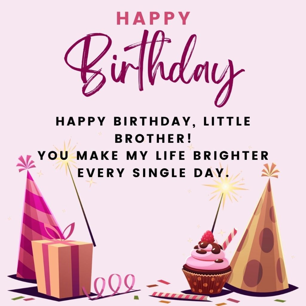 little brother birthday wishes in english