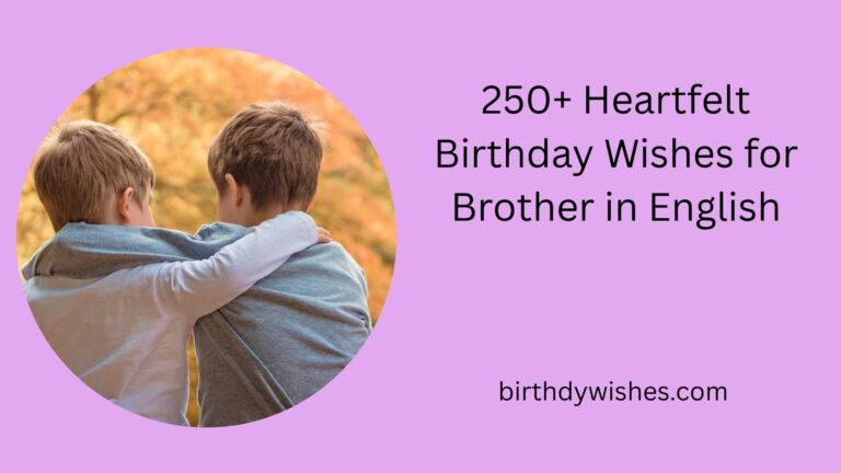 birthday wishes for brother in english