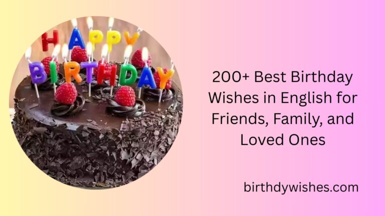 birthday wishes in english