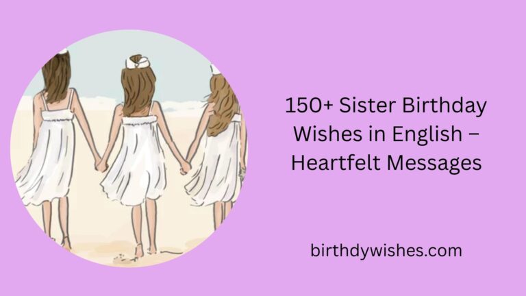 sister birthday wishes in english