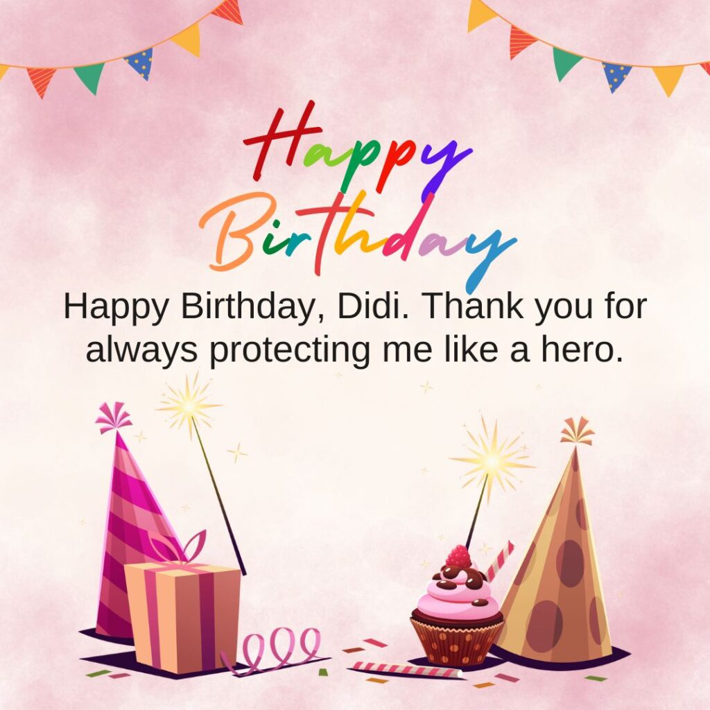 birthday wishes for didi in english