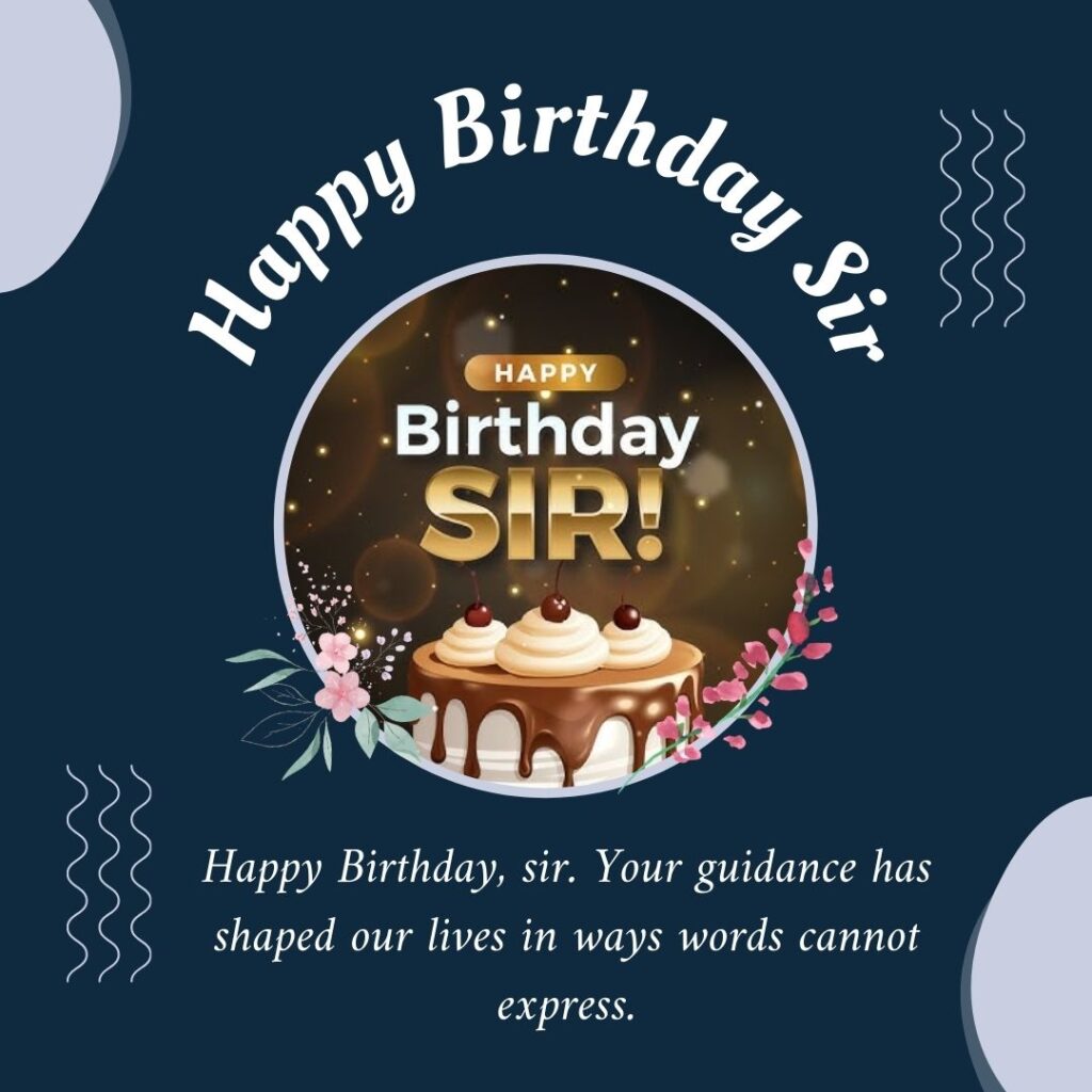birthday wishes for sir in english