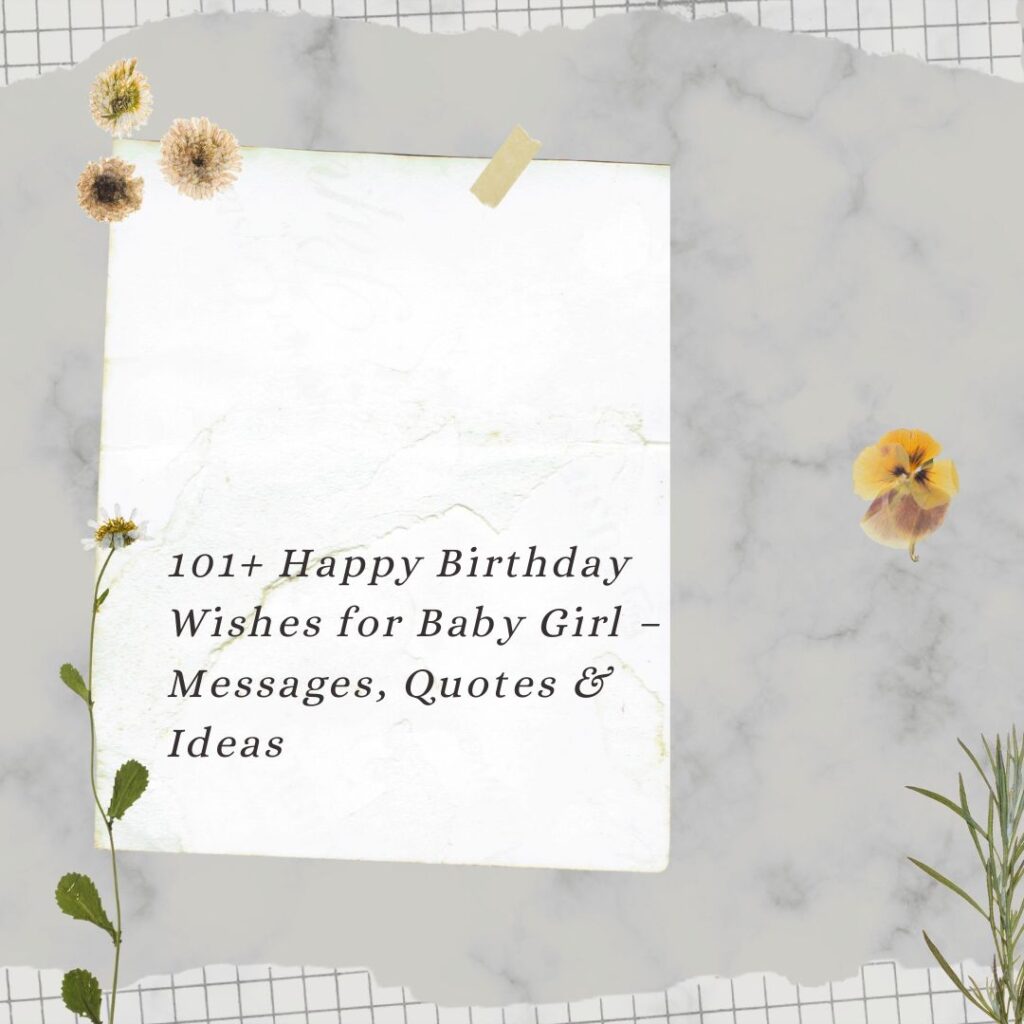 birthday wishes for baby girl