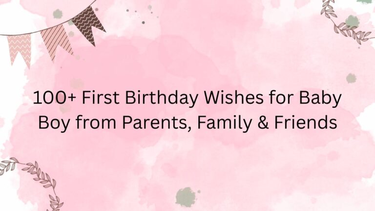 first birthday wishes for baby boy