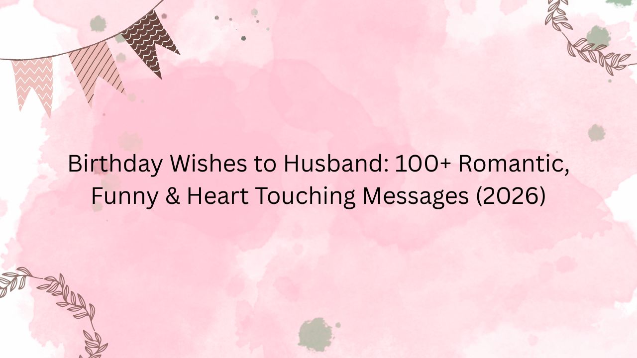 birthday wishes to husband