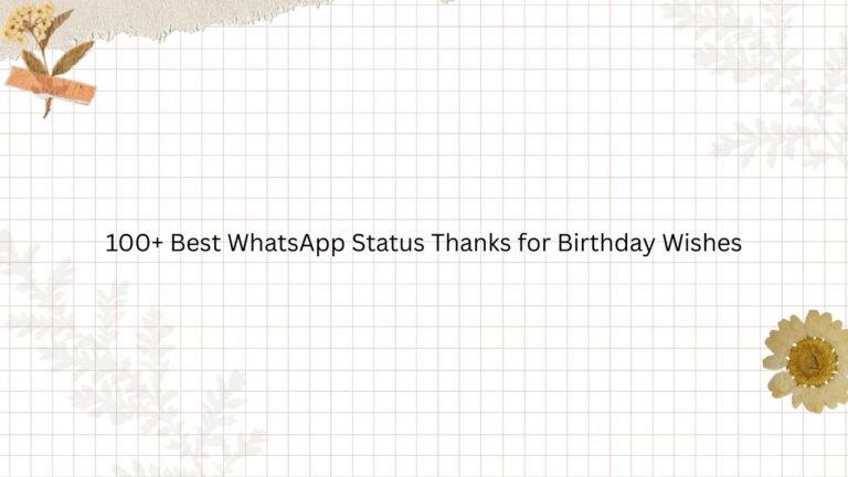 whatsapp status thanks for birthday wishes