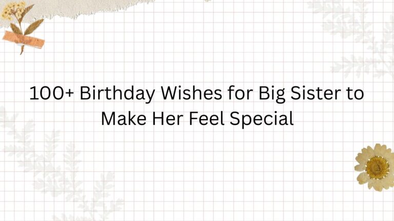 birthday wishes for big sister