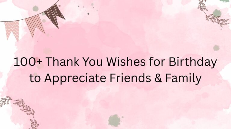 thank you wishes for birthday