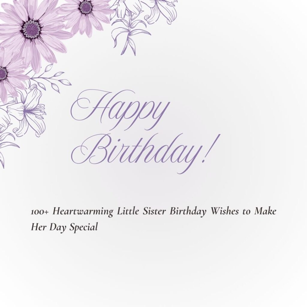 little sister birthday wishes