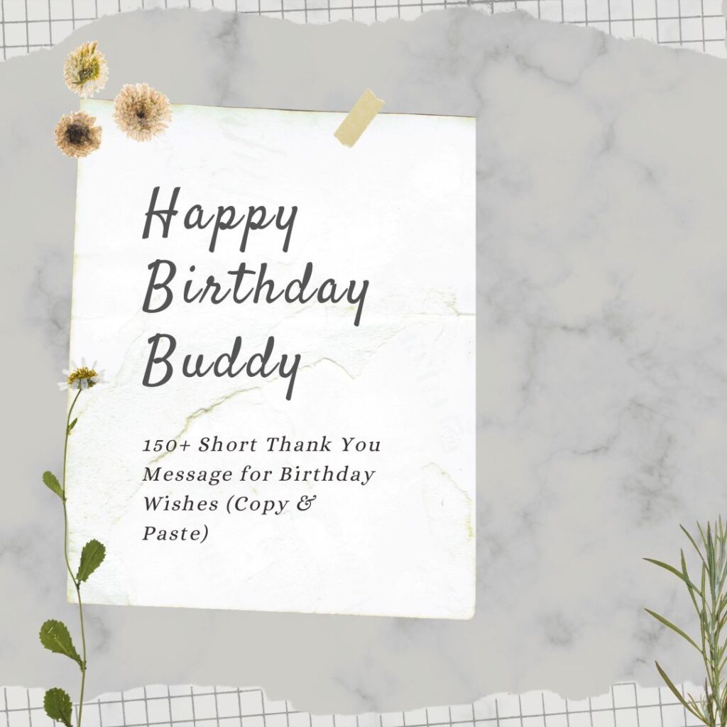 short thank you message for birthday wishes