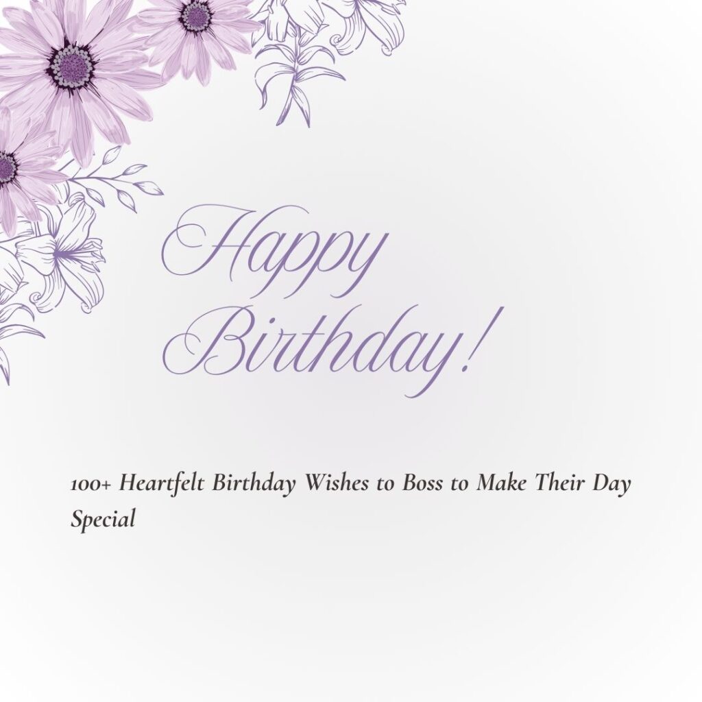 birthday wishes to boss