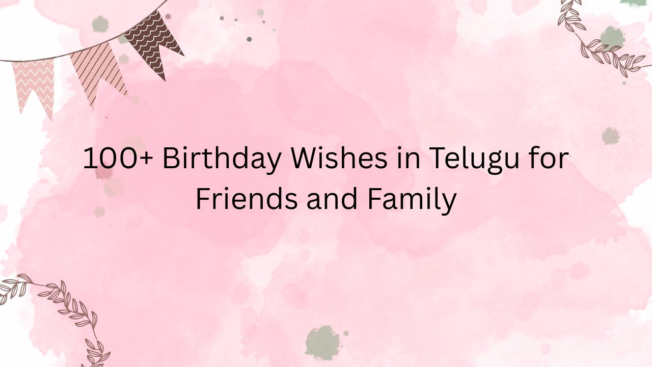 birthday wishes in telugu