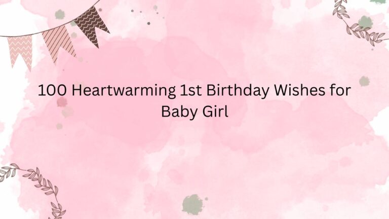 1st birthday wishes for baby girl