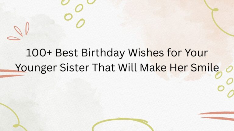 birthday wishes for younger sister