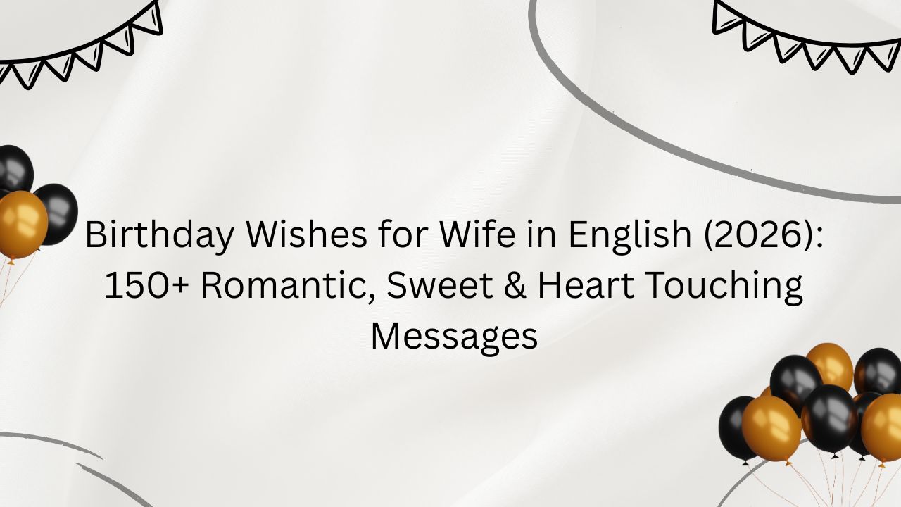 birthday wishes for wife in english