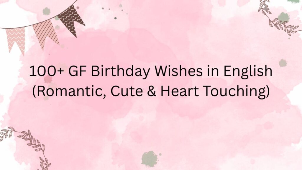 gf birthday wishes in english