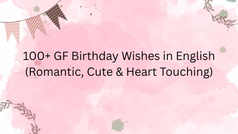 gf birthday wishes in english