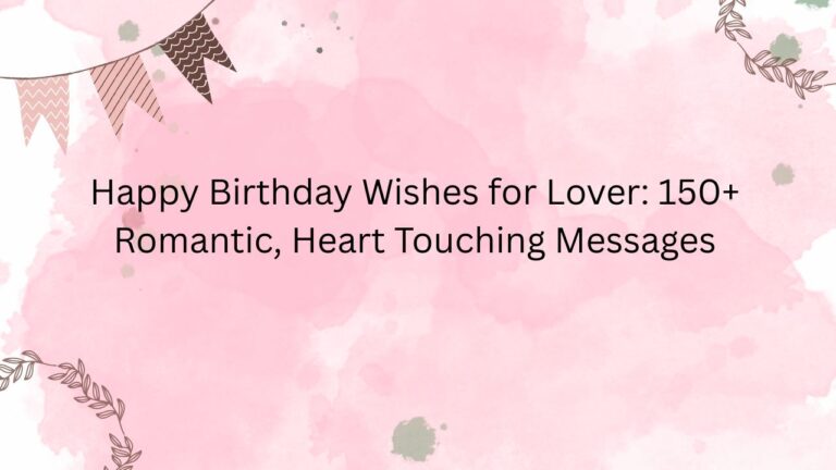 happy birthday wishes for lover