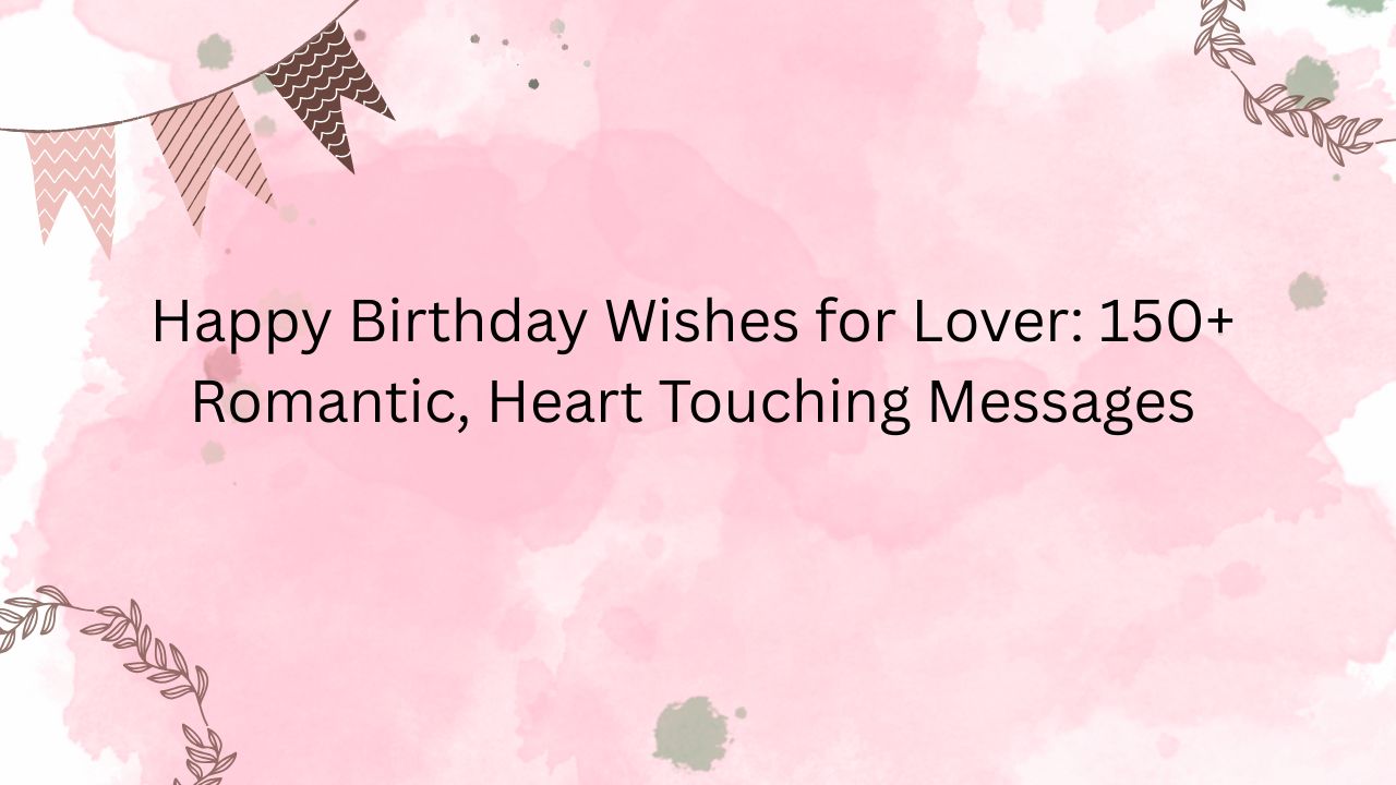 happy birthday wishes for lover