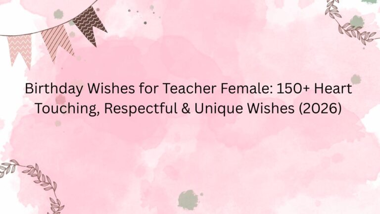 birthday wishes for teacher female