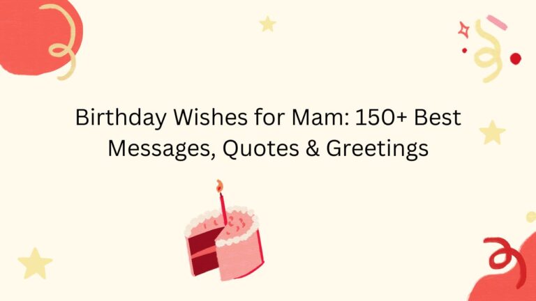 birthday wishes for mam