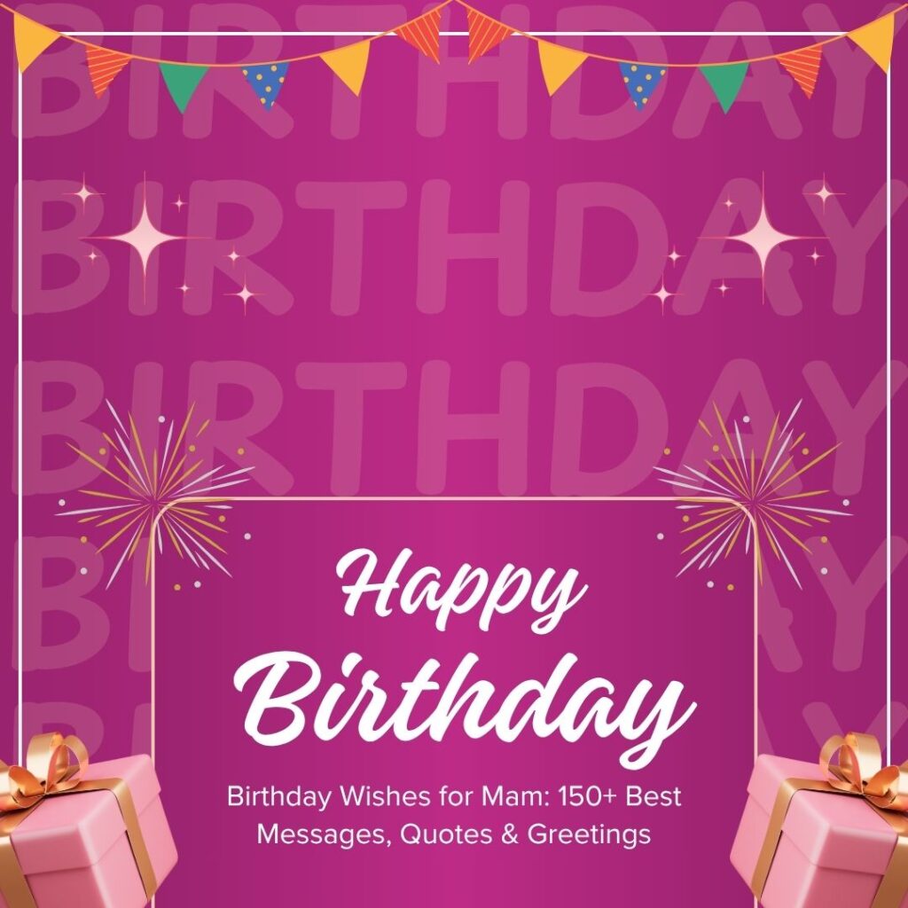 birthday wishes for mam