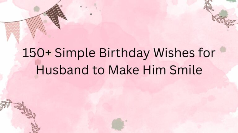 simple birthday wishes for husband