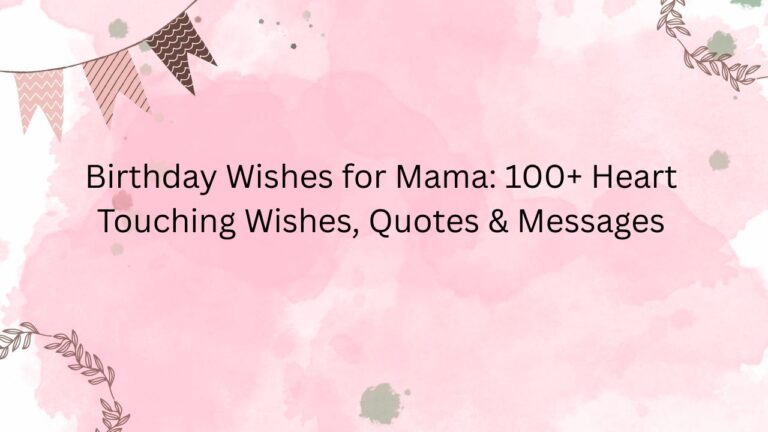 birthday wishes for mama