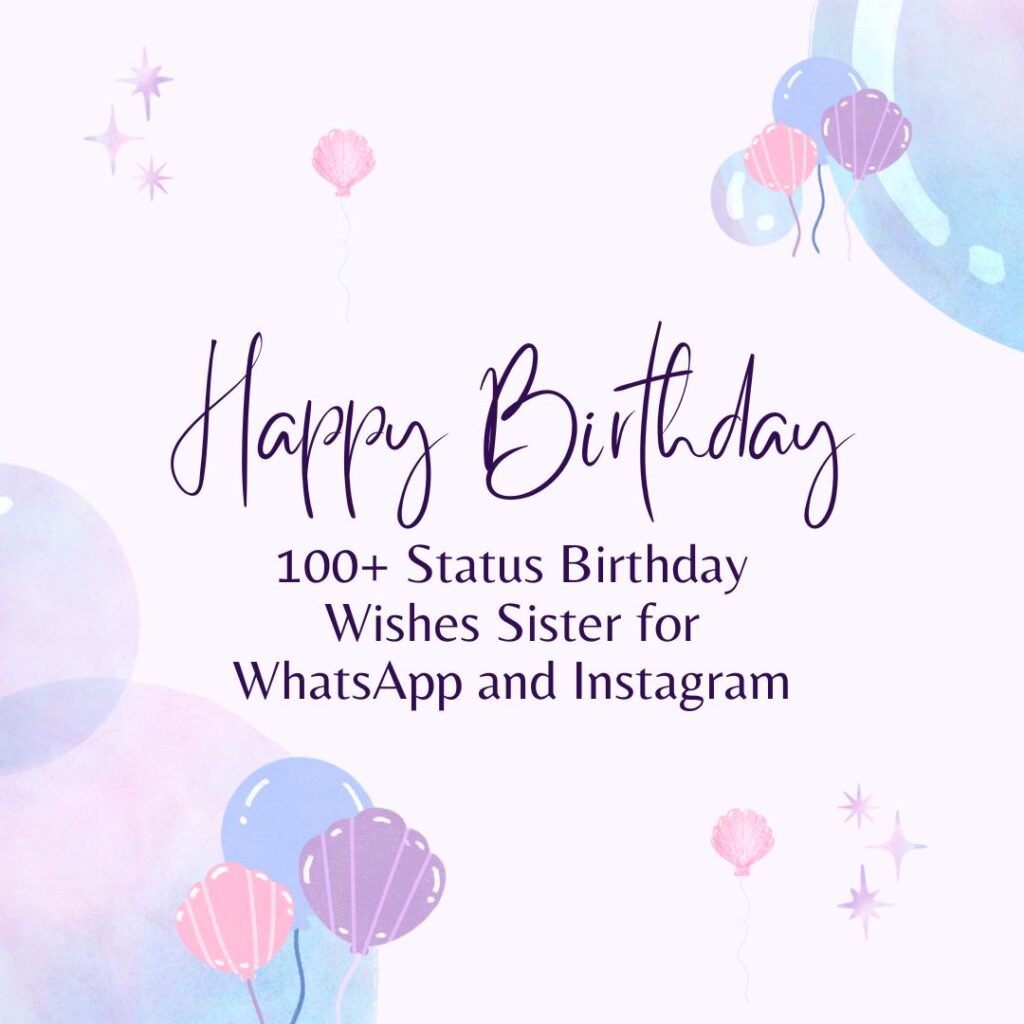 status birthday wishes sister