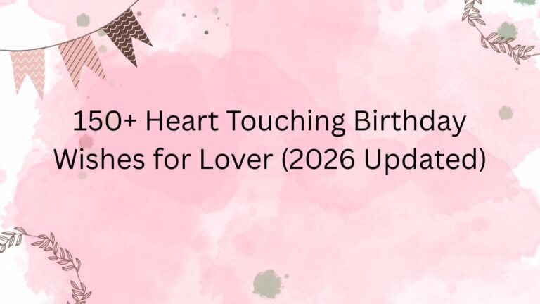 heart touching birthday wishes for lover
