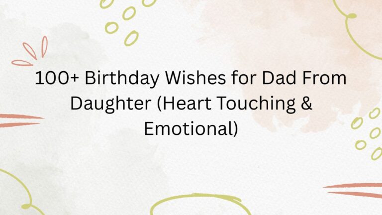 birthday wishes for dad from daughter