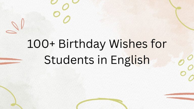 birthday wishes for students